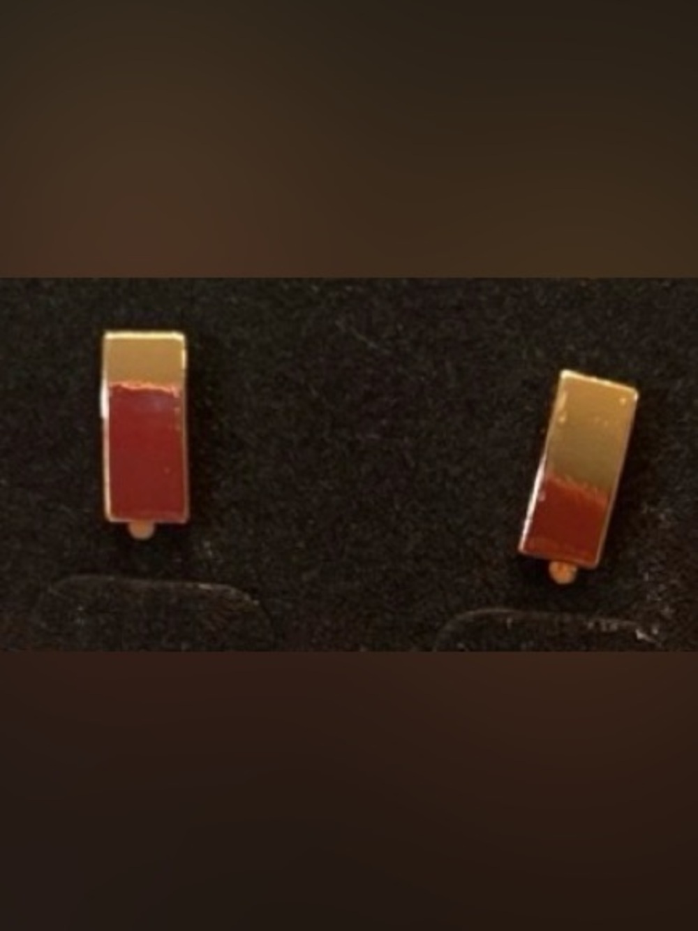 New curved bar wide Minimal Gold Rectangular Huggie Earrings for Women